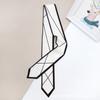 Printing Decorative Ribbon Skinny Silk Small Scarf Lady Tie Hair Scarf  Headband