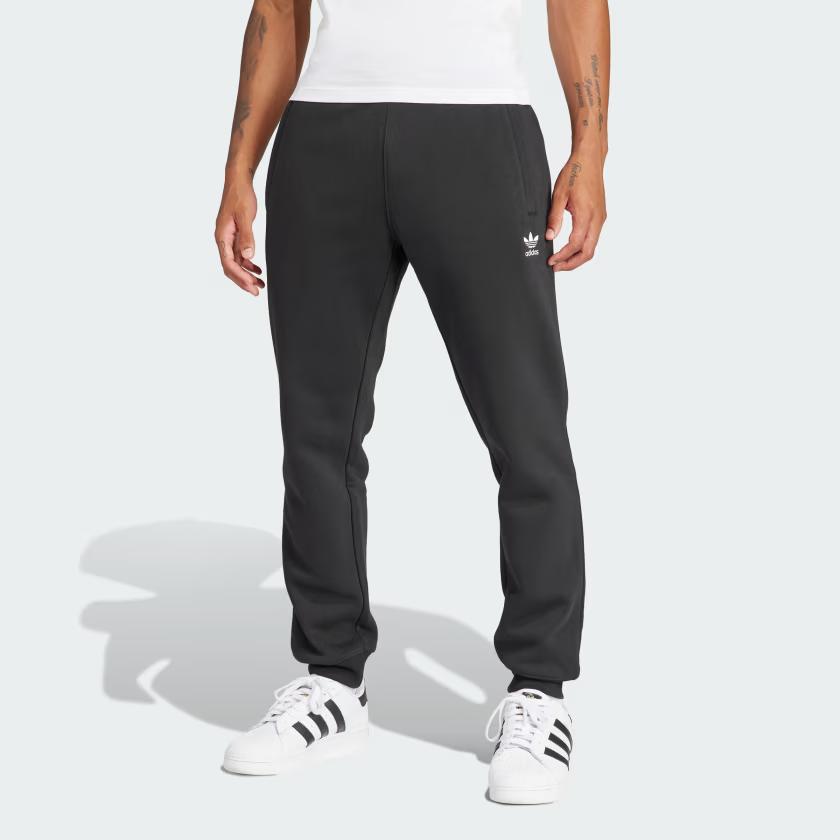 Adidas Originals Essential Trefoil Essentials Pants Knitted Sweatpants Men's Black IR7798