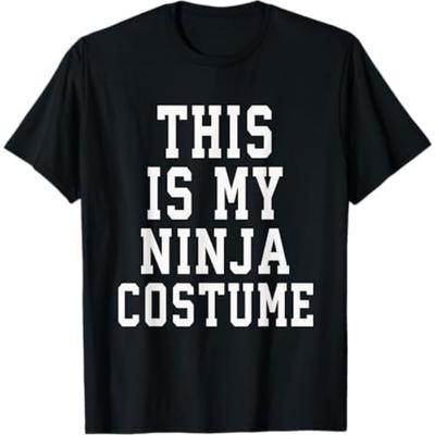 This Is My Ninja Costume Halloween T-Shirt Khan Mens Womens Tank Top Sweatshirt Hoodie 392 Black