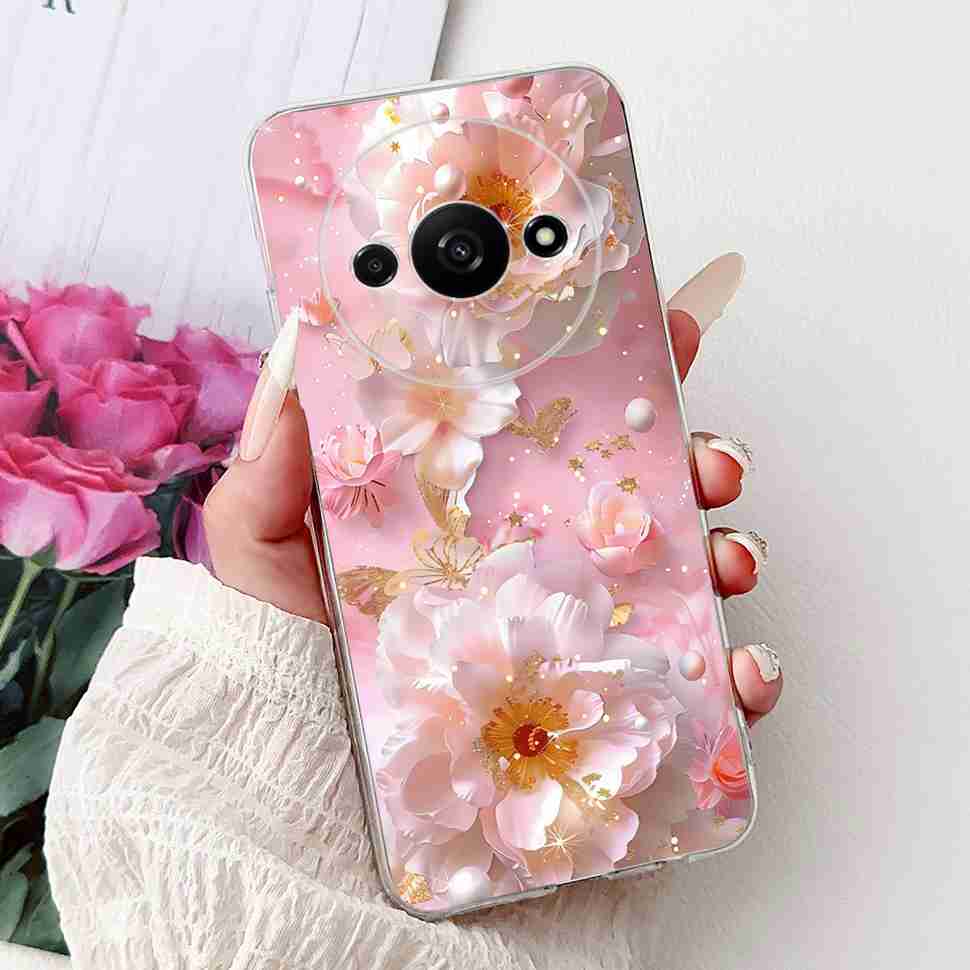 For Xiaomi Redmi A3 Case 6.71" Soft Silicone Beautiful Painting Back Cover For Redmi A3 RedmiA3 Phone Case Bags