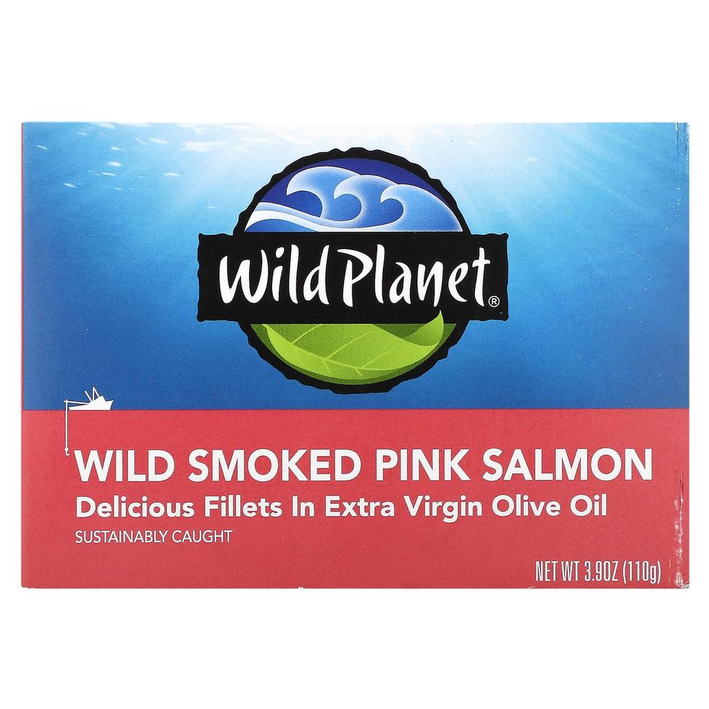 Wild Smoked Pink Salmon, 110G(3.9Oz)