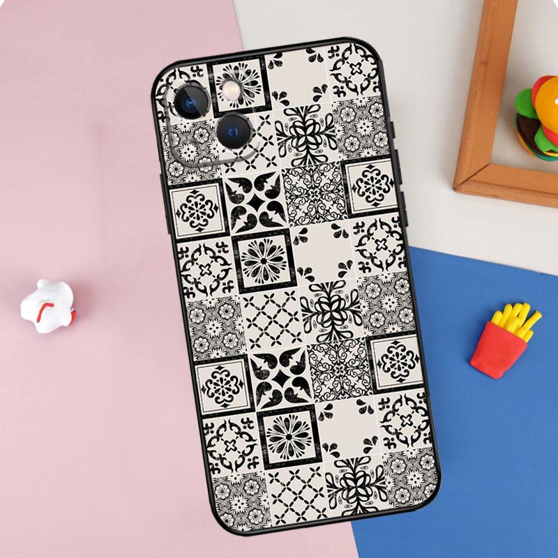 Moroccan Pattern Phone Case For iPhone 16 Pro Max 11 12 13 14 15 Pro Max Mini XR 15 16 Plus 16e Cover Shell