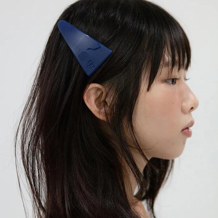 Triangle Hair Pin - Deep Blue