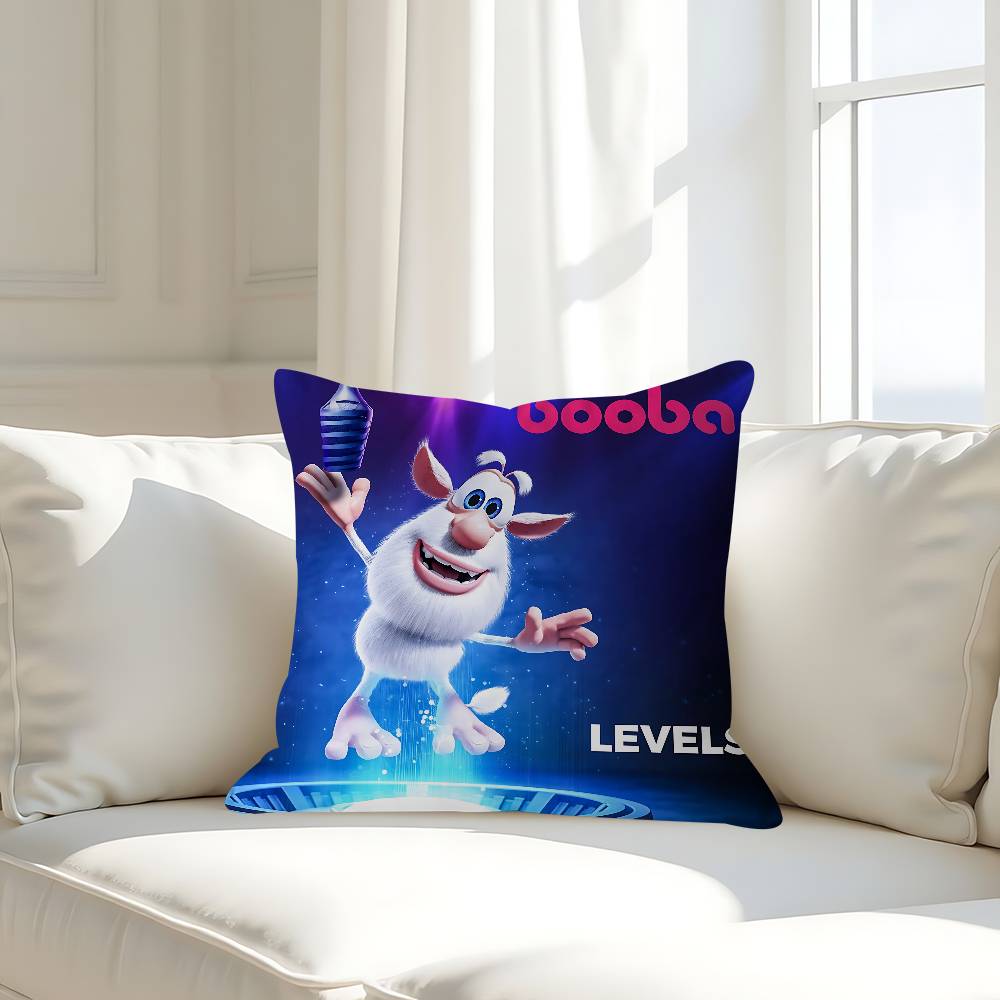 Cute Cartoon B-Booba Pillow Case Removable Washable Cushion Cover – All-Season Soft Linen