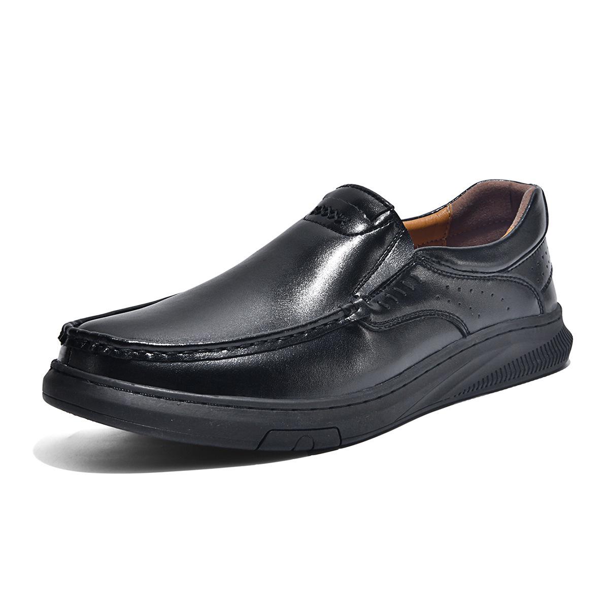 Men s Plus Size Casual Leather Loafers - Comfortable Slip-on Driving Shoes 39