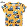 Kids' Summer Cartoon Construction Vehicle T-Shirt - Short Sleeve Boys' Graphic Tee