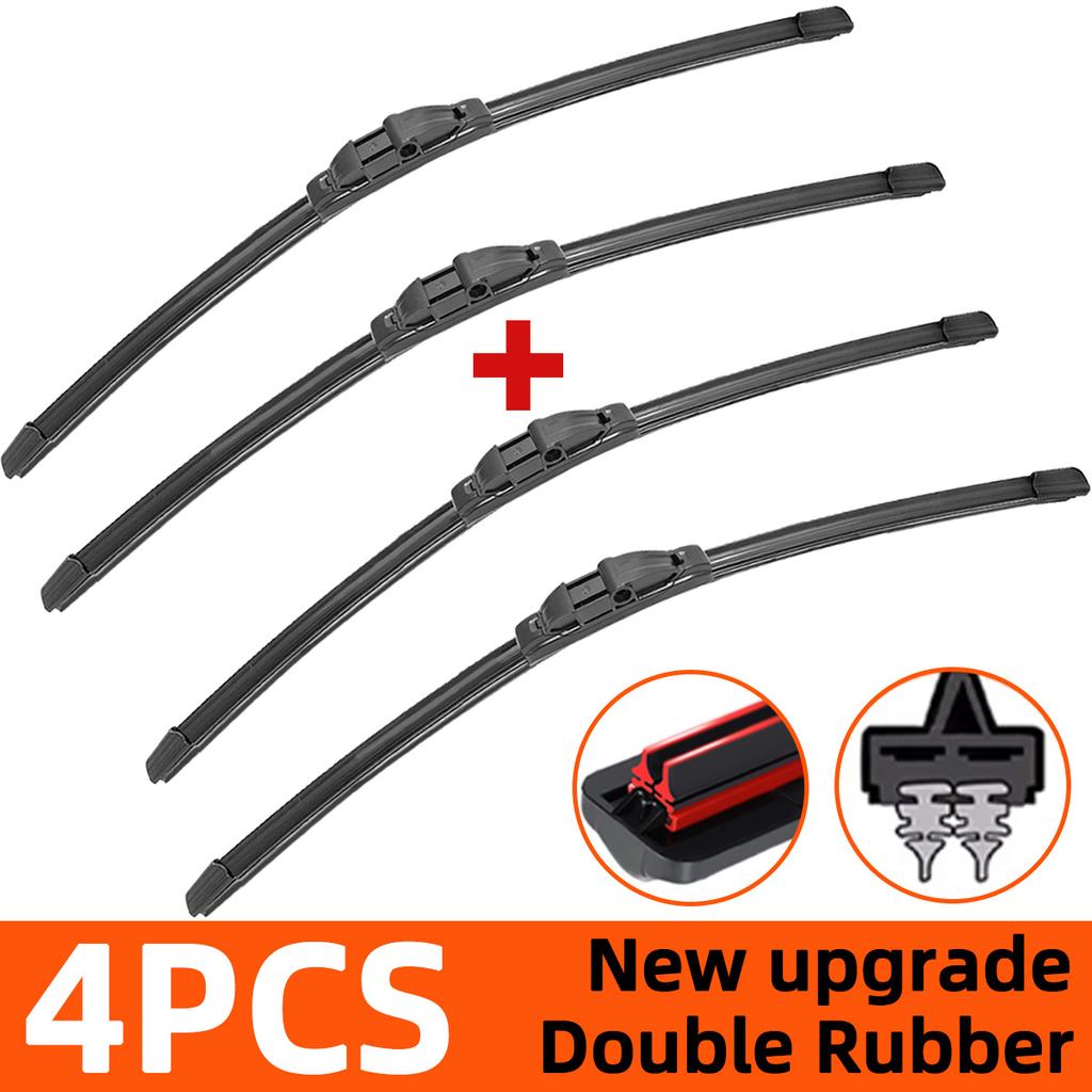 Car Wipers Double Rubber for Ford Focus II 2004-2011 Front Brushes Cutter Automobiles Parts Accessories Windscreen Wipers Wear Parts