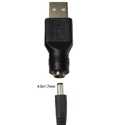 Adattatori Convertitori di Ricarica da USB Maschio a 3.5x1.35mm/4.0x1.7mm Femmina Connettori Ricarica Jack a Barilotto Adattatori di Alimentazione