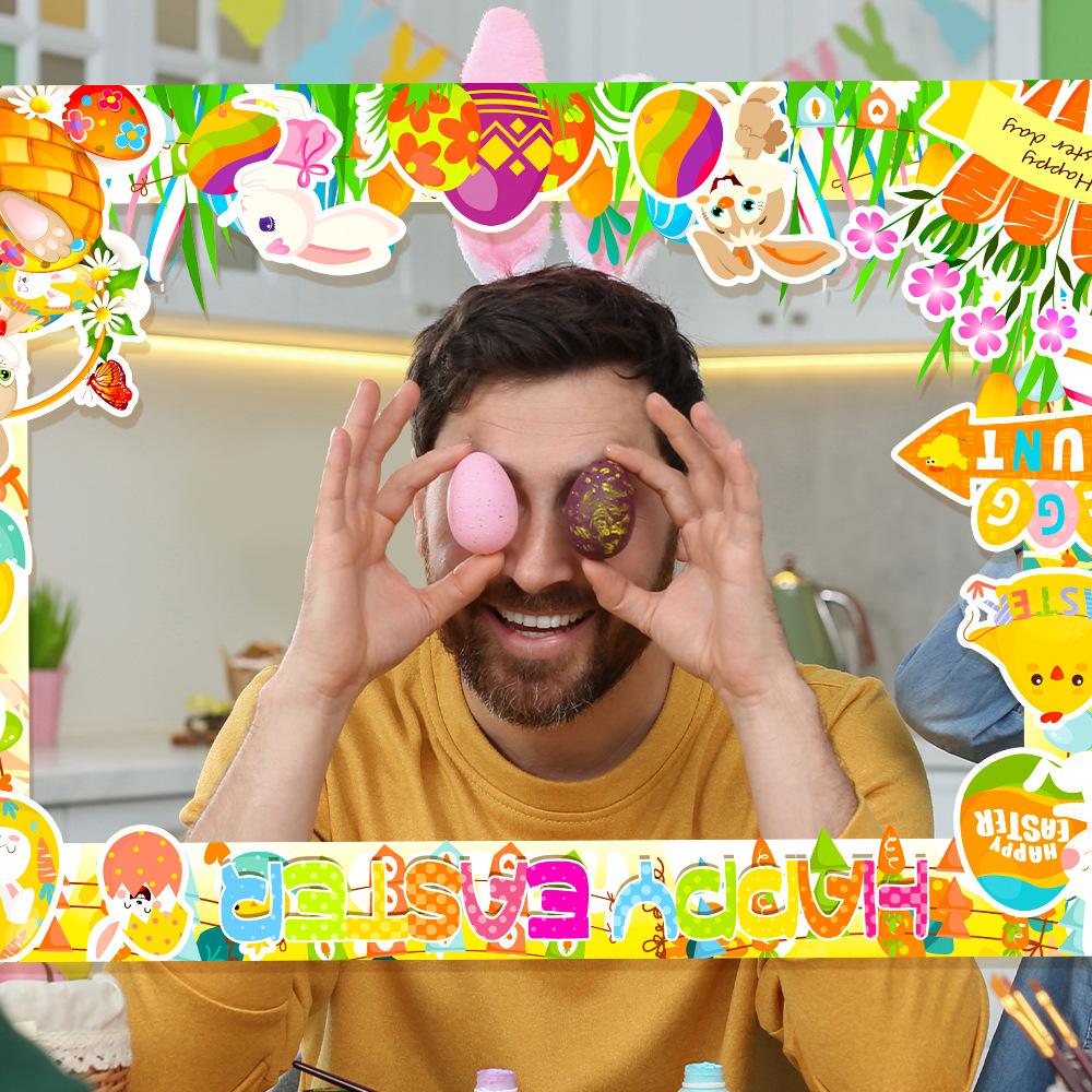 New Style, Easter Theme, Cartoon, Cute Rabbit Egg, DIY Handheld Camera, Photo Frame, Decorative Items