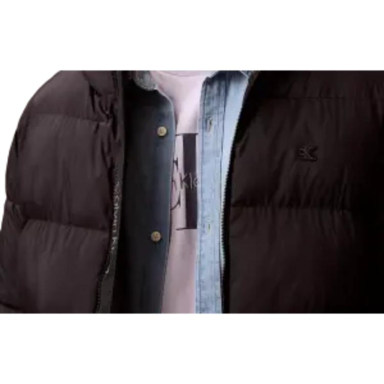 Calvin Klein Comfortable Casual Minimalist Long Sleeve Cotton Jacket Men Jacket Black 40EM193-001