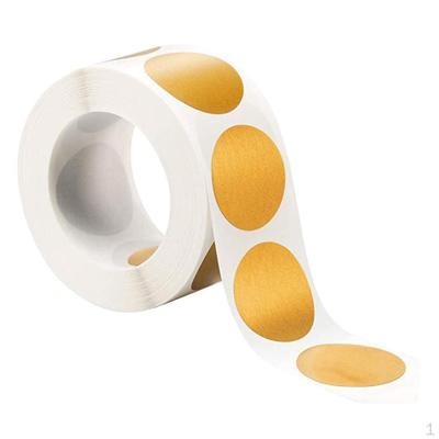 300pcs Kraft Paper Golden Scratchable Label Seal Stickers Decals