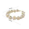 Stylish Plastic Hair Accessory Pearls Floral Accent Hairband Formal Casual Outfits Women Girls Long Wear Headwear