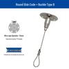 Adjustable Safety Hanging Kit: Rope, Buckle & Acrylic Board Line