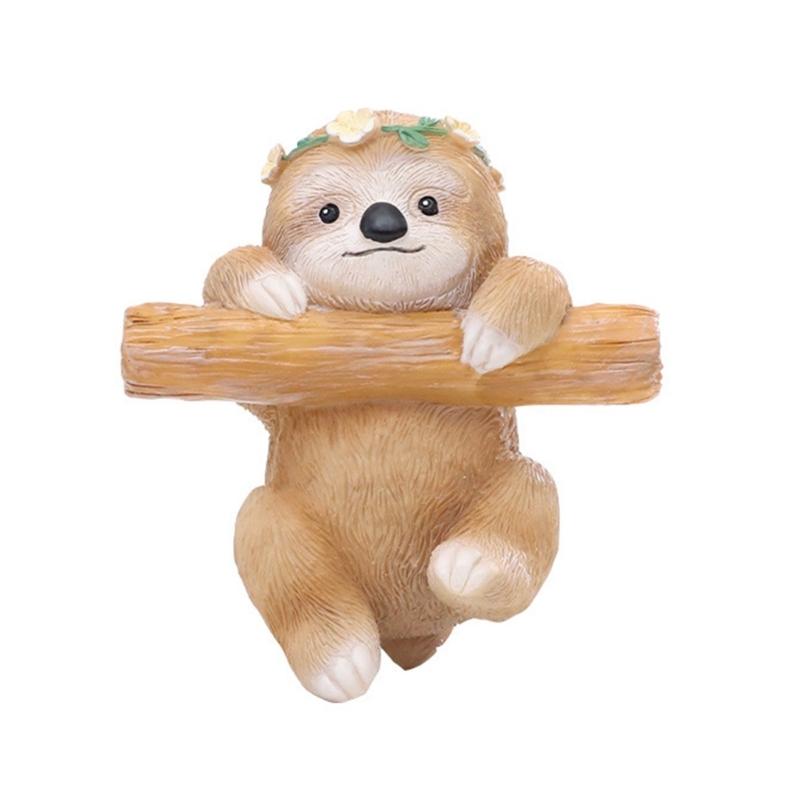 

Space Saving Resin Pots Wall Decors Youth Loved Resin Animal Planter Hanging Pendant for Cafes Environment