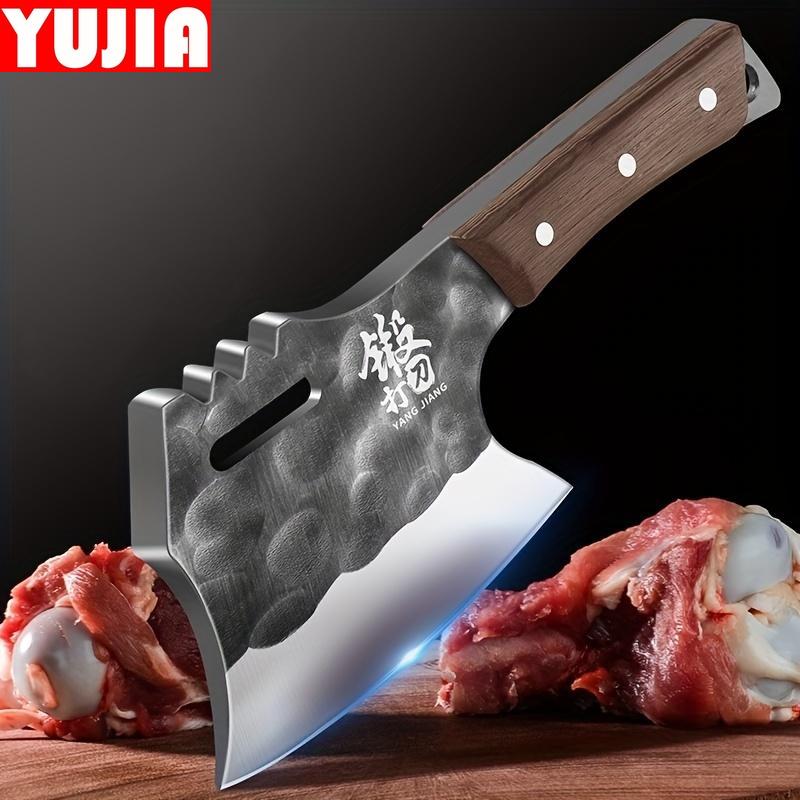 YUJIA High-carbon Stainless Steel Carving Knife with Ergonomic Wooden Handle for Professional Chefs