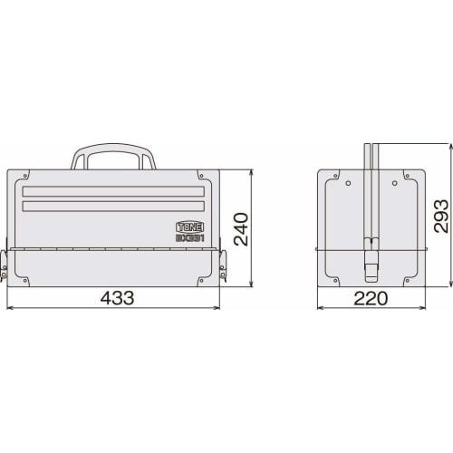 TONE TSST430SV Tool Set, 12.7mm (1/2") Drive, Silver, 72 Pieces