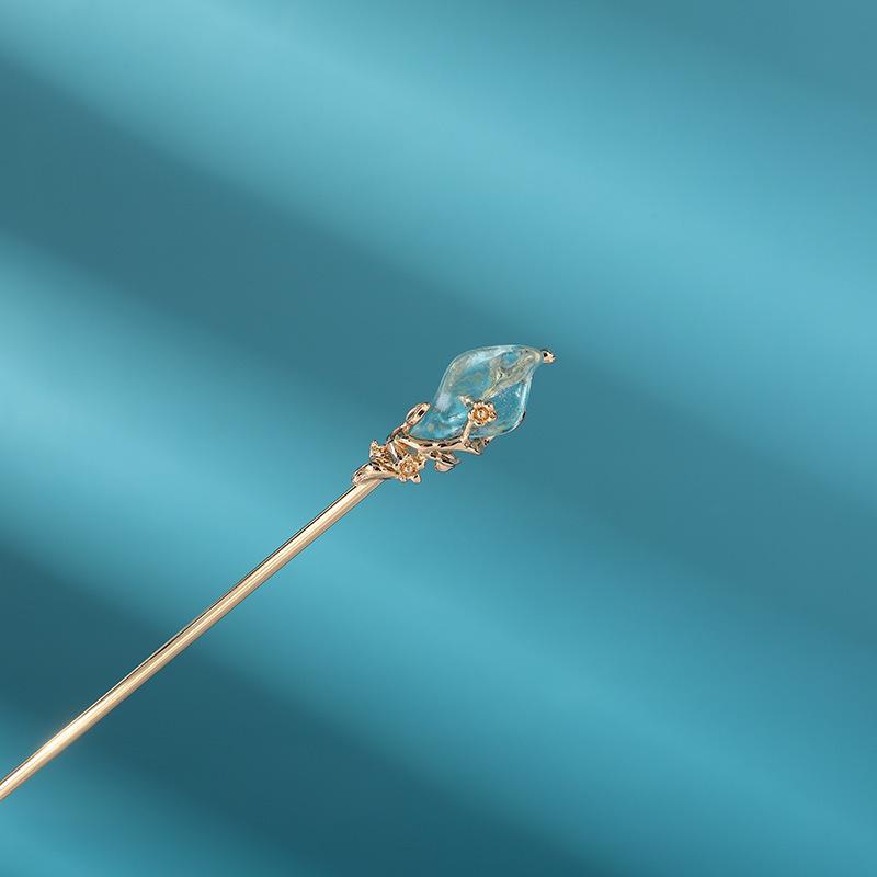 Kovová sponka do vlasů ve starobylém stylu s třásní - Elegantní ozdoba hlavy Hanfu pro každodenní nošení