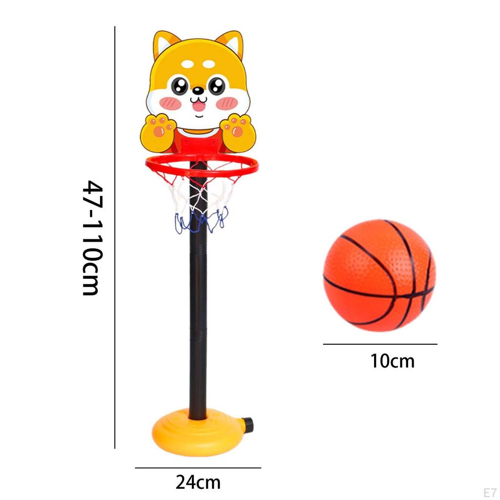 Regulowany Zestaw Kosza do Koszykówki dla Dzieci do Zabawy na Zewnątrz