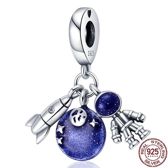 925 Sterling Silver Magic Color Chameleon Luminous Series Beads Suitable Fit Bracelet Charm Ms Jewelry Gift 