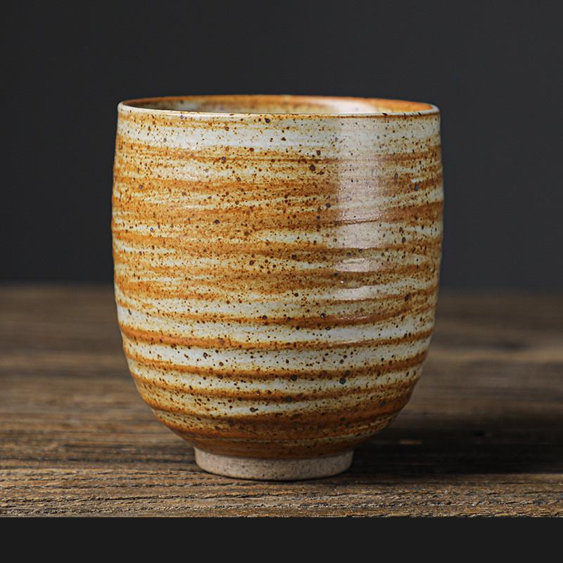 Saudi Arabian Espresso Coffee Cup Coarse Pottery Retro Handmade Tea Cup Large Ceramic Master Cup  Water Cup
