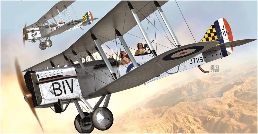 KP model Royal Air Force Airco Silverwing Plastic Model KPM0312 Molded Color 1/72 DH-9A
