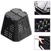 VidaXL Garden Composter Black 93.3x93.3x80 Cm 480 L