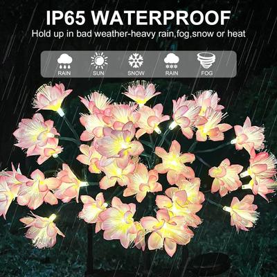 Solar Garden Lights Outdoor Decorative Outdoor Garden Yard Decor - Waterproof Garden Solar Flowers Lights for Outside Yard Decor