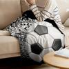 Flannel Blankets Soccer Throw Blanket Balls Football Design Blanket Warm Throws Sofa Bed Home Bedspread Travel Fleece Blanket