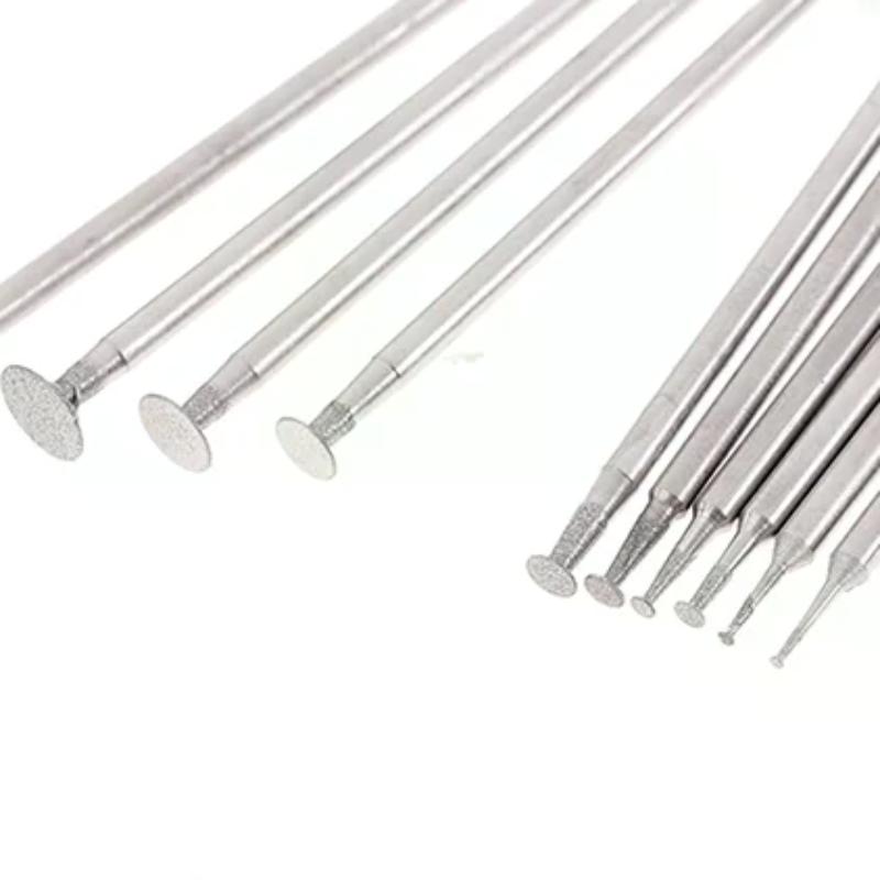 10PCS Grinding Bit Accessory Ultra-Thin T Head Shank Mounted Point Stone Jade Carve Polish Engrave Tool