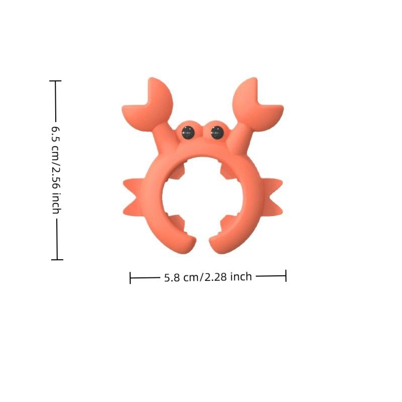 2/4Pcs Silicone Spatula Rack Small Crab Anti Scalding Overflow Pot Clip Spoon Holder Clip Universal Shovel Rack Kitchen Gadget