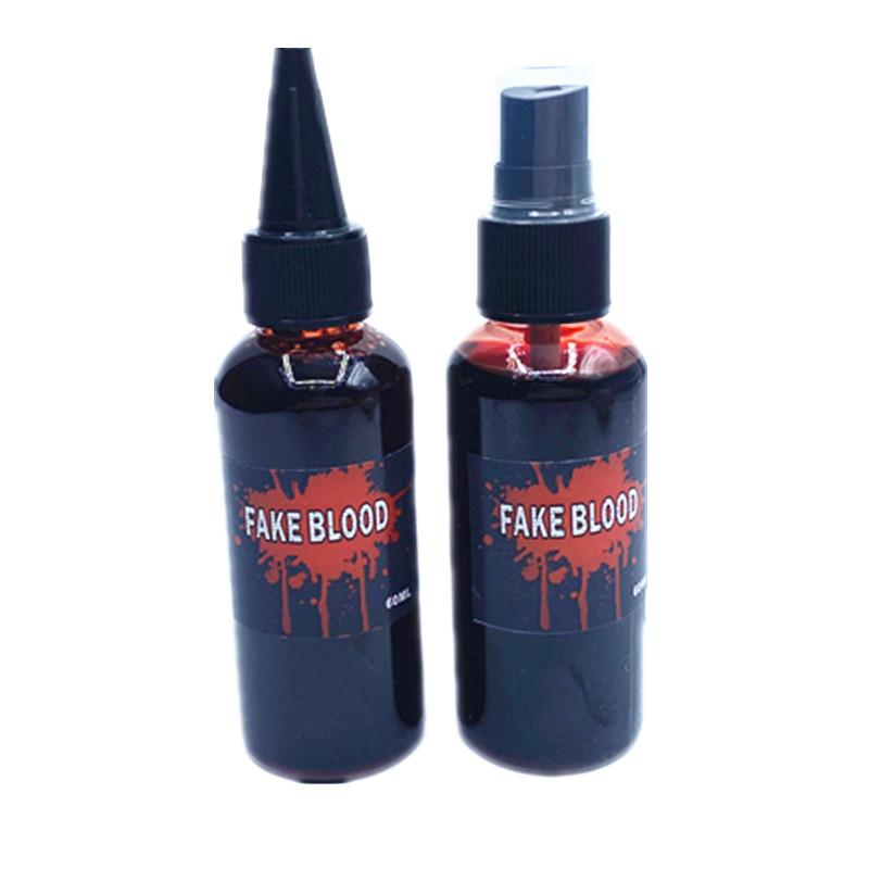 60ml Halloween Plasma Spray Simulation Vampire Fake Blood Zombie Fake Blood Lifelike Props Horror Bady Paint Cosplay DIY Toy