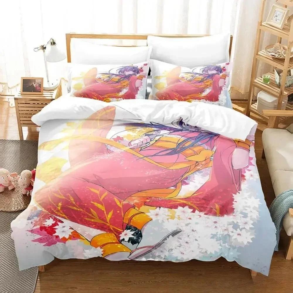 Comforter 3D Print Anime Kawaii Girl Kyouka Bedding Set Single Twin Full Queen King Size Bed Set Adult Kid Bedroom S