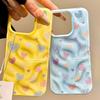 Liebesherz-Muster Handyhülle Für IPhone 17 16 15 14 13 Pro Max 11 12 Pro Plus Schutzhülle INS Mode Funda Farbe Süßigkeiten Schale
