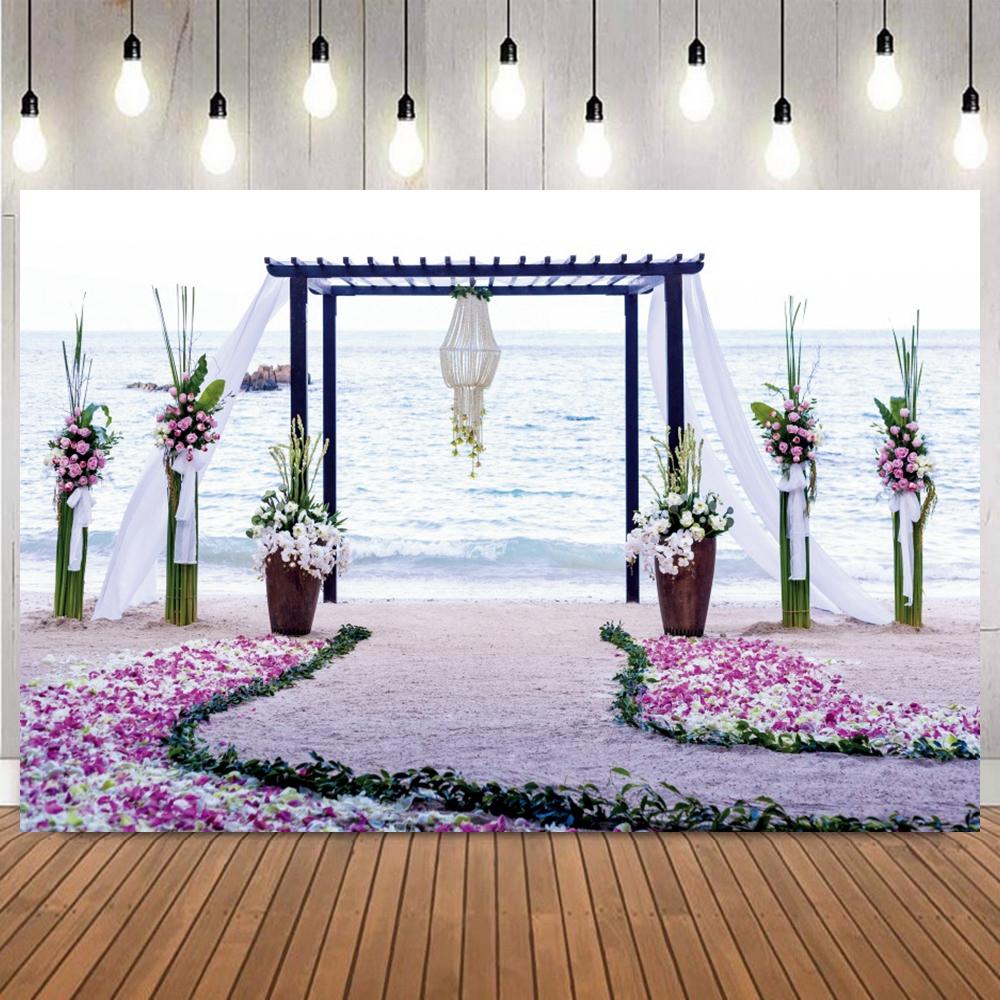 Wedding Party Photography Backdrop Flower Scenes Floral Bridal Shower Engaged Ceremony Party Decor Banner Photo Background Props17
