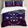 Adventure Duvet Cover Marine Theme Adventure Motivational Words Bedding Set With Pillowcase Full King For Kids Adults Room Decor