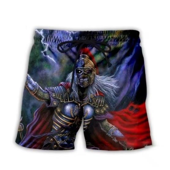 Retro Vintage Ghost Horror Skull Skeleton Gothic Boxing Muay Thai Kickboxing Shorts 3D Print Training Unisex Men Women Fitness Gym Sport Workout