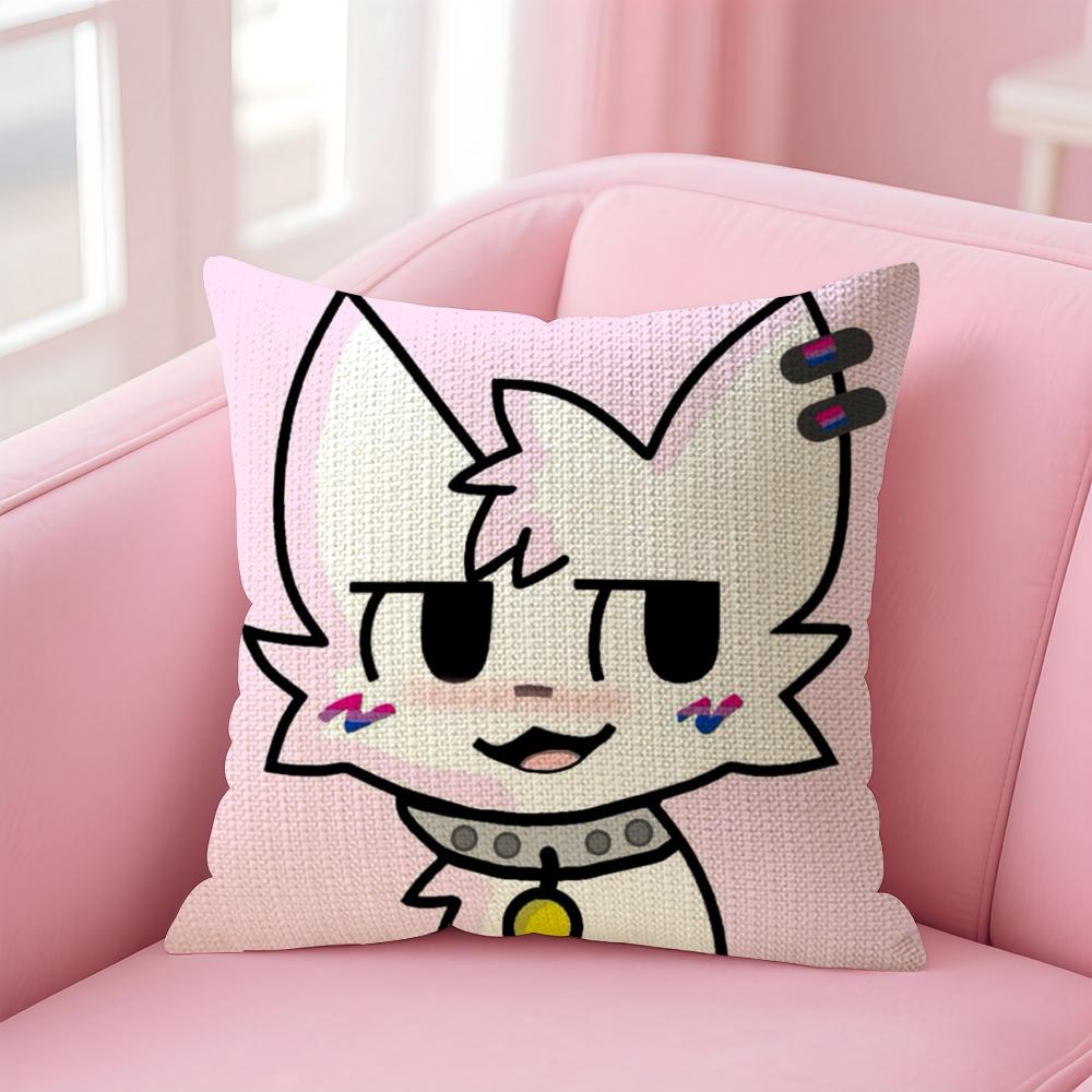 

BBoykisser Silly Cat Cute Cushion Cover Natural Linen Pillow Case DoubleSided Print Decorative Sofa Pillowcase Home Decor Gift 30x30cm
