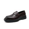 Fashion Leather Shoes Man Casual Loafers Luxury Design Slip on Male Dress Shoes Leisure Style Big Size Good Wear-resistant Sole