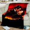 Gone with The Wind Blanket Love Flannel Warm Microfiber War Sherpa Durable for Children Adults Travel Bedspread Sofa Cover