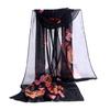 New Hot Fashion Party Scarves Shawl Butterfly Flower Shawl Wrap Silk Shawl Vintage Soft Soft La L6D0