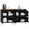 Sideboards 2 Pcs Black 60 X 35 X 70 Cm Engineered Wood