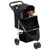 VidaXL Folding Dog Stroller Black 80x46x98 Cm Oxford Fabric 172196