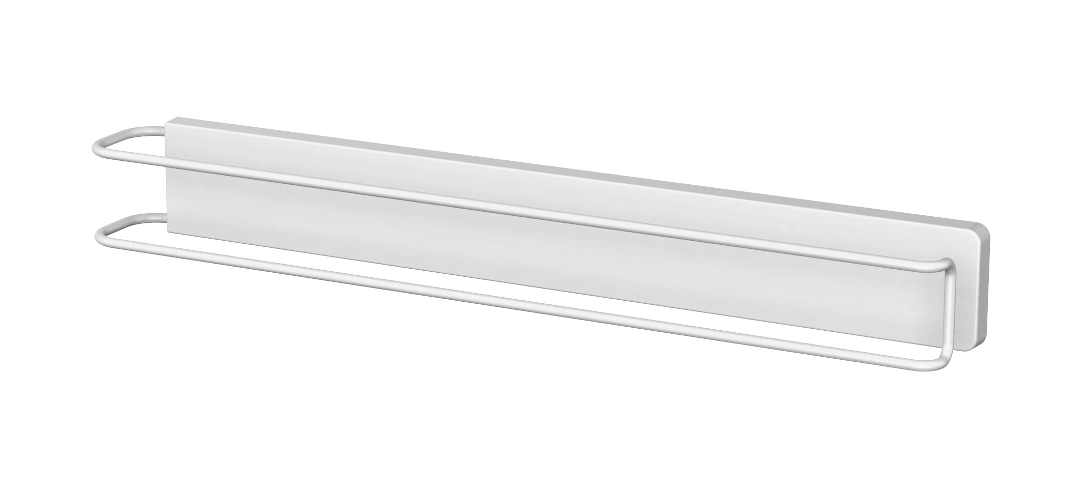 Вешалка для полотенец и коврика для ванной Asvel Lux MG, Экономия места, Изогнутая, Магнитная, Белая, с противоскользящей функцией, A5750