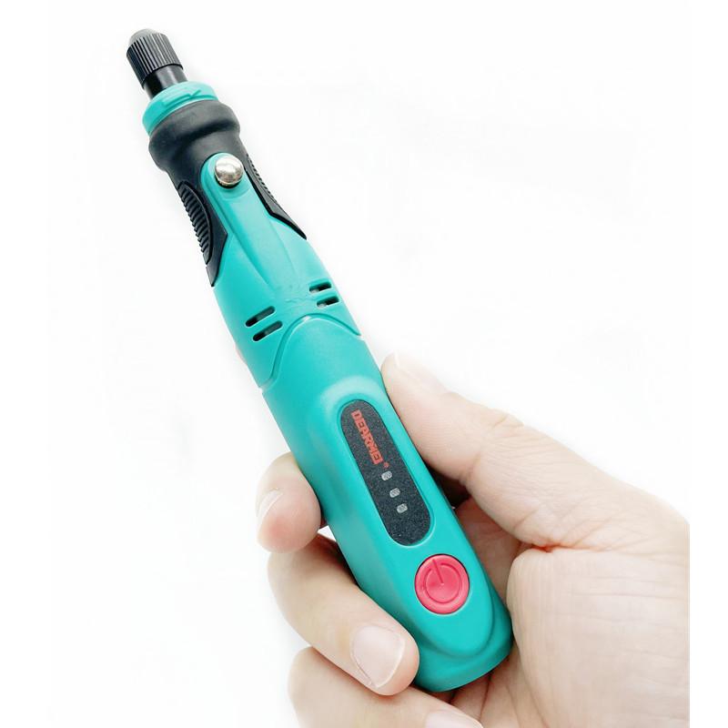 3-Speed Adjustable Cordless Grinder USB-Charging Mini Drill Handheld Electric Tool Polishing Machine