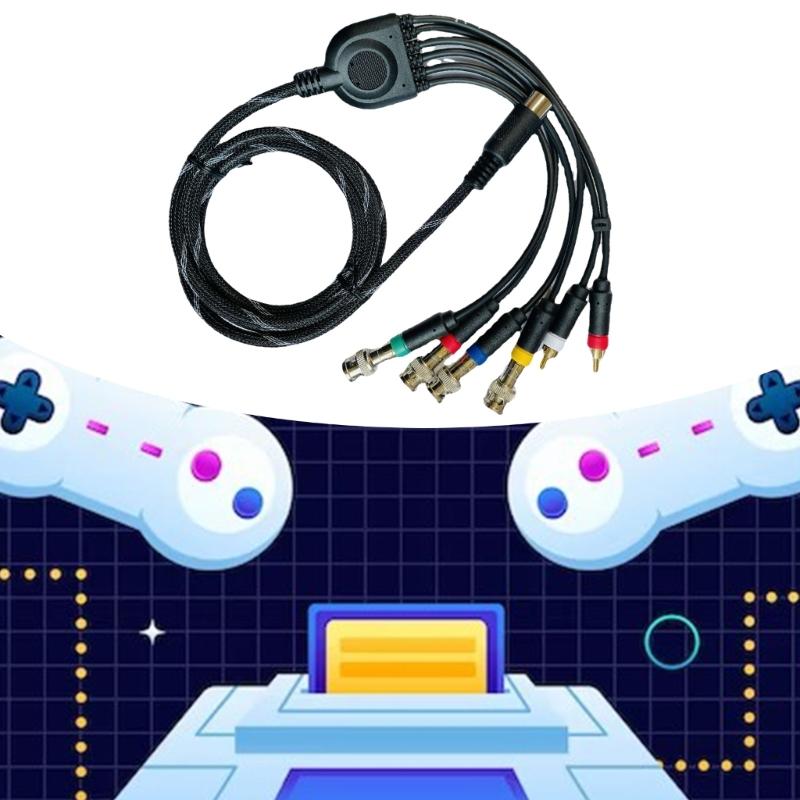 Component Composite Cable Color Monitors Cable Environmentally Friendly Component Composite Cable ABS for MD1 Consoles