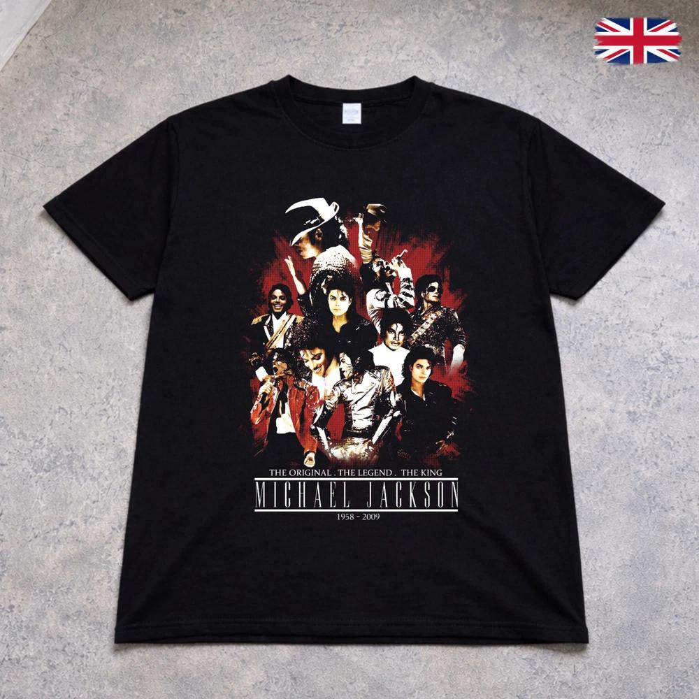 Michael Jackson T Shirt King of Pop Tribute Graphic Tee Adults Kids Black 2XL