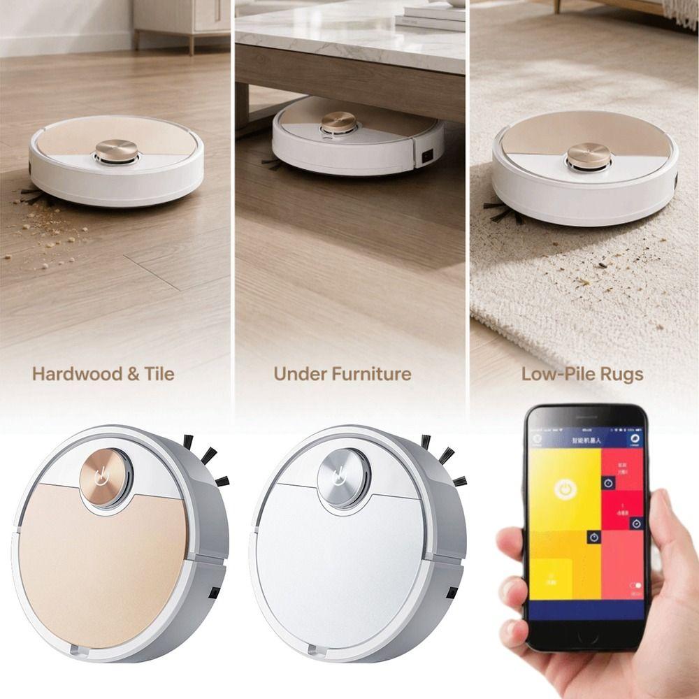 App Control Robot Vacuum Cleaner Wireless Smart Robot Vacuum Sweeping Robot Home Office