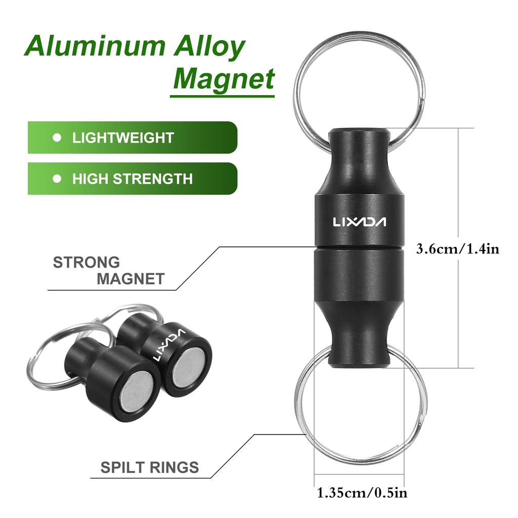 Lixada Fly Fishing Magnetic Net Release Holder Keeper Magnet Clip Landing Net Connector
