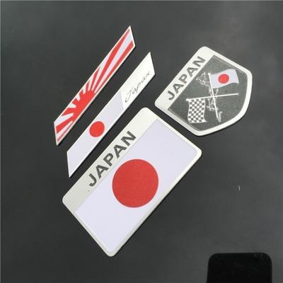1 x adesivo distintivo bandiera giapponese in metallo JDM auto posteriore / porta laterale / decalcomania emblema corpo
