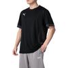 Puma Logo Round Neck Short Sleeve T-Shirt Men Tops Black 705747-03
